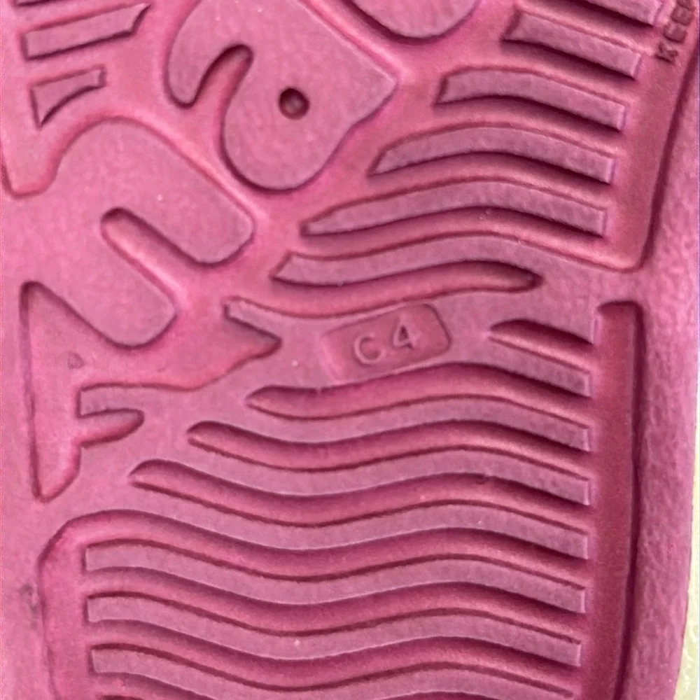 NATIVE Jefferson Glow In The Dark Slip On Shoes Purple Size 4